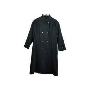 Cathy-Jo women's long trench coat, Large, very dark green